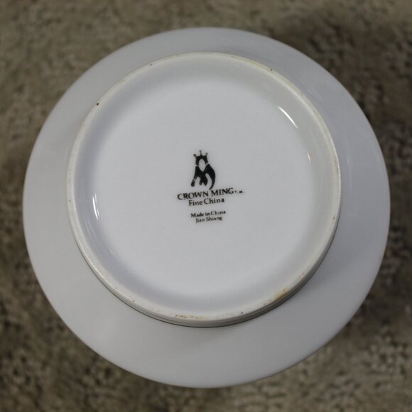 Crown Ming Fine China Jian Shiang 1112 Windsor Pattern Lidded Sugar Dish - Picture 2 of 5